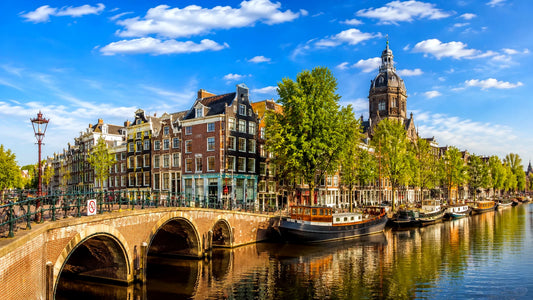 “Luxe interieur en herstoffeerde design stoel in Amsterdam”