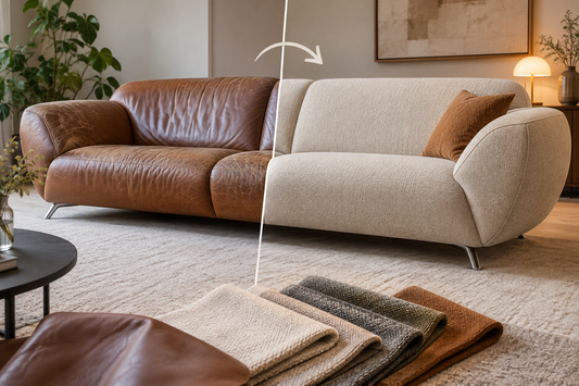 Vernieuw uw Leolux met nieuwe bekleding en herstel van het zitcomfort